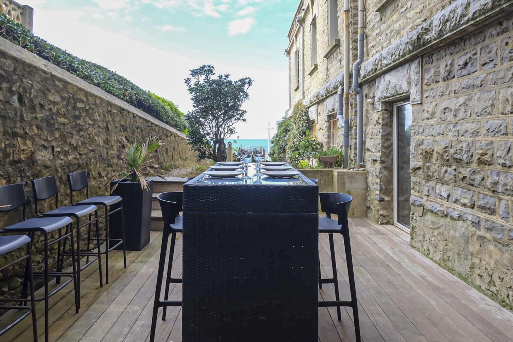 Magnifique Appartement Avec Terrasse, Parking Et Vue Sur L'Ocean Pour 5 Biarritz Extérieur photo