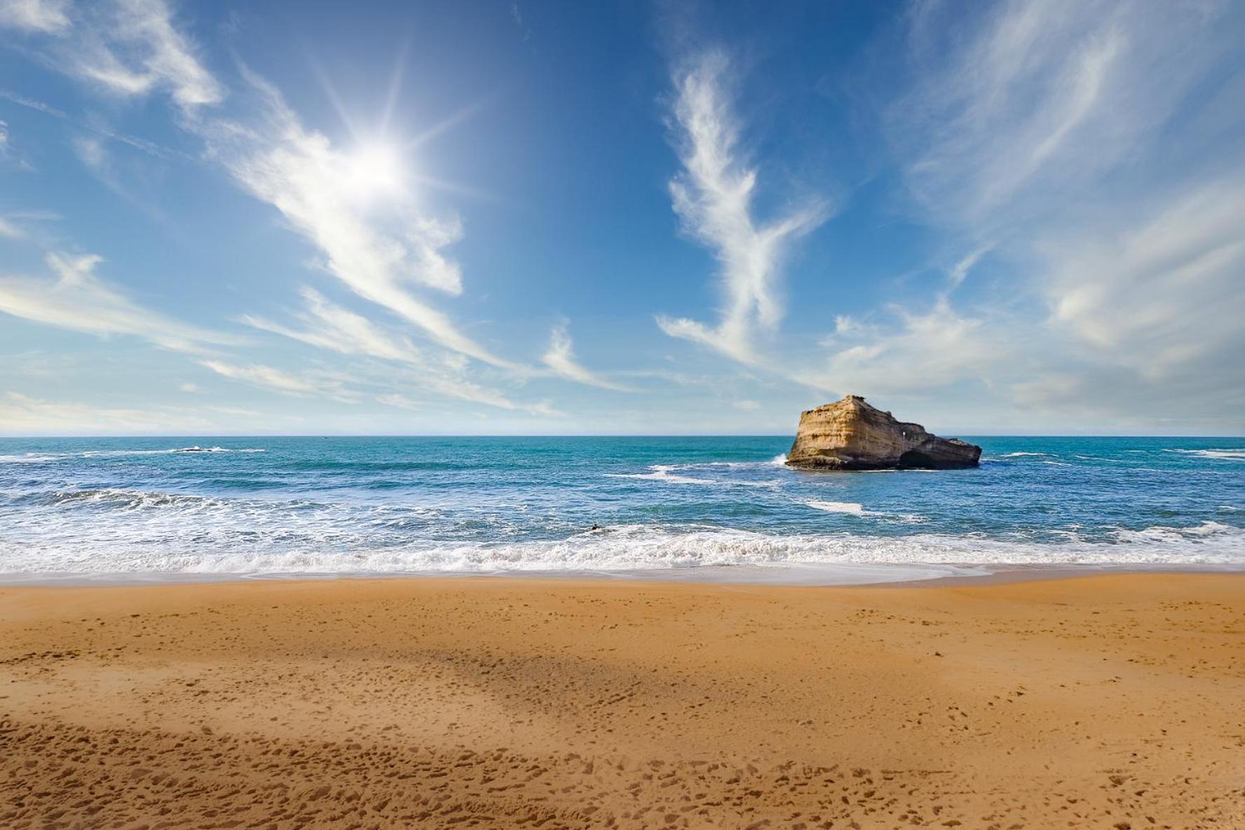 Magnifique Appartement Avec Terrasse, Parking Et Vue Sur L'Ocean Pour 5 Biarritz Extérieur photo